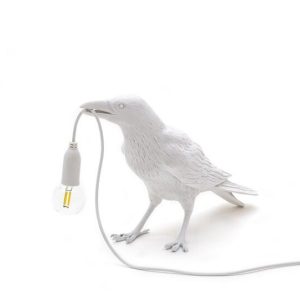 Seletti Bird Waiting Bordlampe Hvid