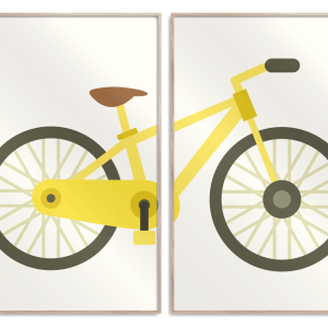 Cykel plakatsæt - Børneplakat