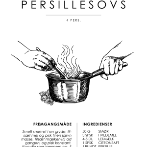 Persillesovs opskrift - Sovse guide plakat