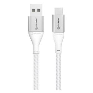 ALOGIC Ultra USB-A til USB-C kabel, 30cm, Sølv