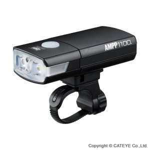 Cateye AMPP Forlygte - 1100 lumen - USB Opladelig - Sort