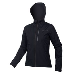 Endura Womens Hummvee Waterproof Hooded Jacket - Vandtæt jakke - Black - Str. L