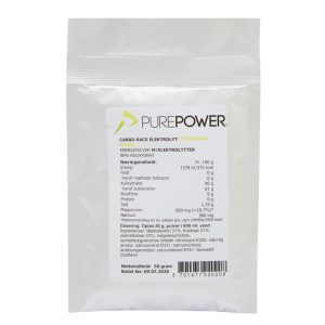 PurePower Carbo Race Elektrolyt - Energidrik - Citrus - 50 gram