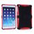 iPad Mini 1/2/3 – Hard cover m. stander og parallelogram mønster – Sort/rød