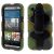 HTC One M9 – Tungt Silikone og PC Hybrid Etui med Stand og Remlås – Camouflage