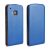 HTC One M9 – Vertikal Flip PU Læder Etui med Skind Mønster – Mørkeblå