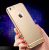 iPhone 6/6s – Casebuddy Shockproof Silikone Alu Look Shockproof Cover- Farve: Guld