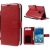 Galaxy Note Edge – PU Læder Pung Etui med Skind Mønster – Rød
