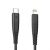 RAVPower Kevlar USB-C til Lightning kabel MFi 1m sort