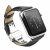 Apple Watch 42mm – QIALINO Ægte Læder Business Stil Armbånd – Sort