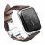 Apple Watch 42mm – QIALINO Ægte Læder Business Stil Armbånd – Kaffefarve