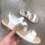 Rieker sandal i hvid med antistress memory foam – 42