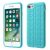 iPhone 8 – Blødt Silikone Cover med Dækmønster – Lyseblå